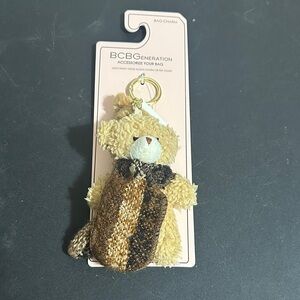 BCBGeneration teddy bear bag charm or key chain